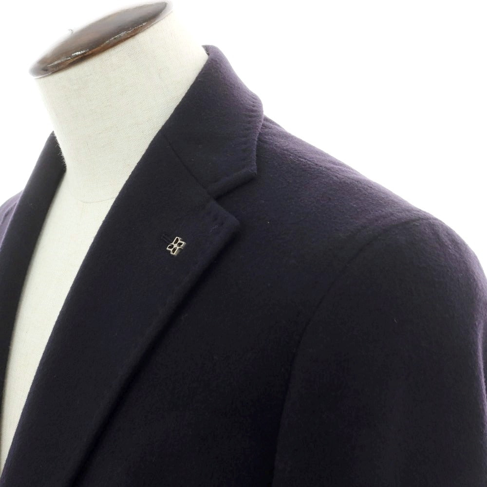 【新品】タリアトーレ TAGLIATORE COLORADO ウールカシミヤ チェスターフィールドコート ダークネイビー【 52 】【 状態ランクN 】【 メンズ 】