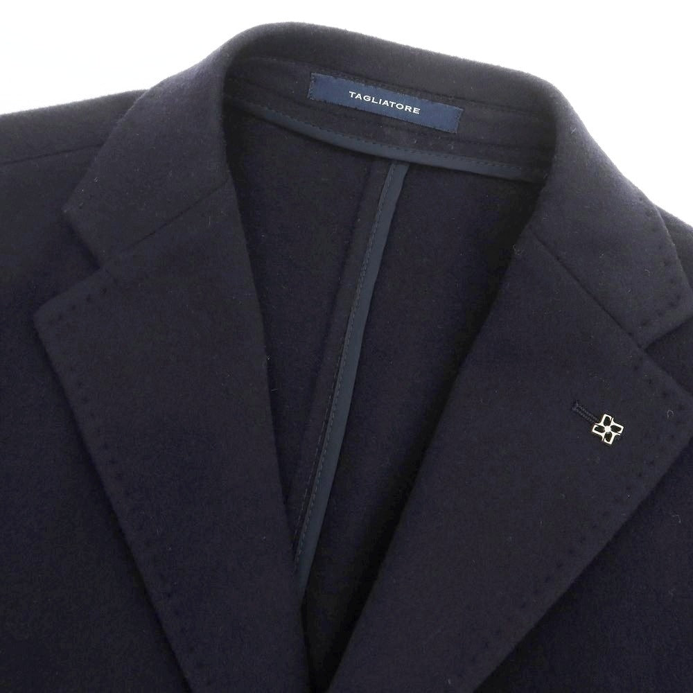 【新品】タリアトーレ TAGLIATORE COLORADO ウールカシミヤ チェスターフィールドコート ダークネイビー【 52 】【 状態ランクN 】【 メンズ 】