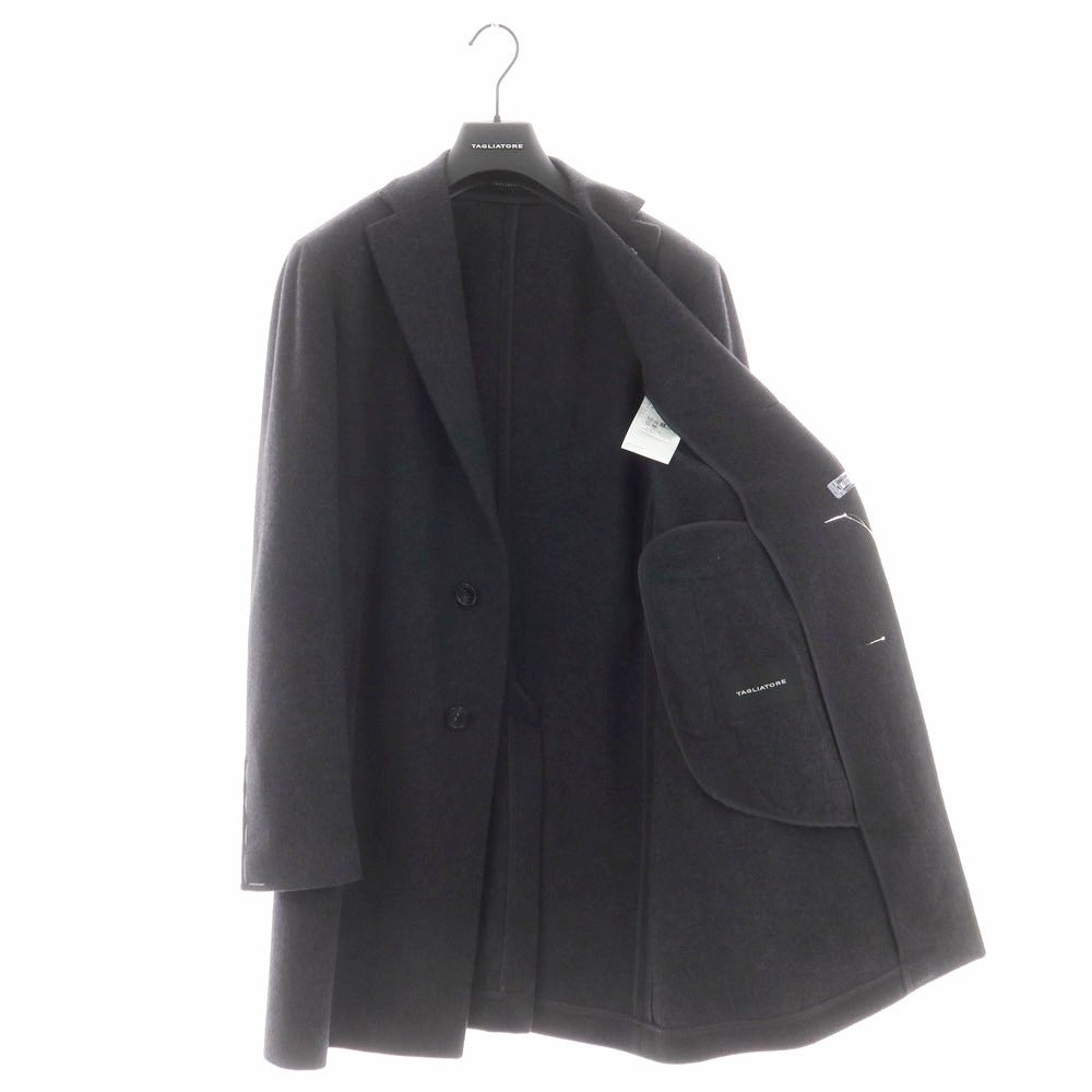 【新品】タリアトーレ TAGLIATORE COLORADO ウールカシミヤ チェスターフィールドコート ダークグレー【 48 】【 状態ランクN 】【 メンズ 】