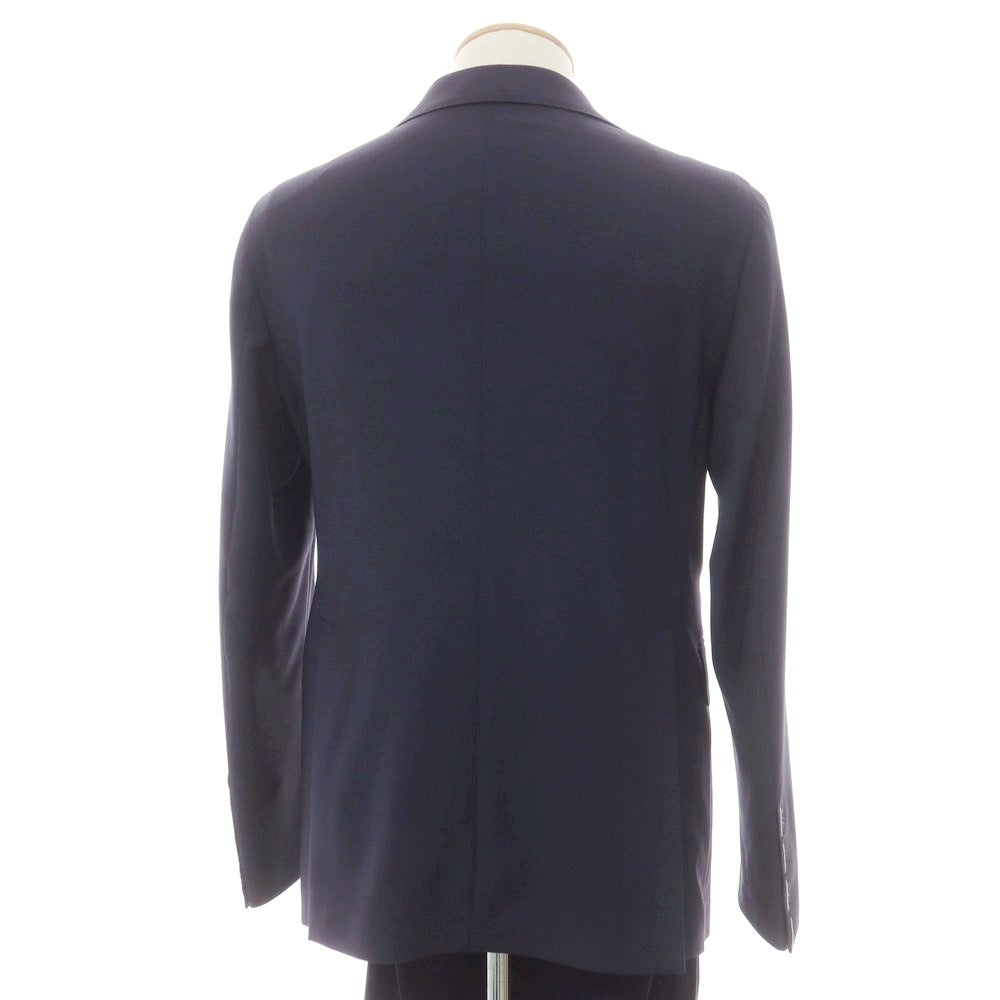 【新品】タリアトーレ TAGLIATORE ストレッチポリエステルウール 2つボタンスーツ ネイビー【 44 】【 状態ランクN 】【 メンズ 】