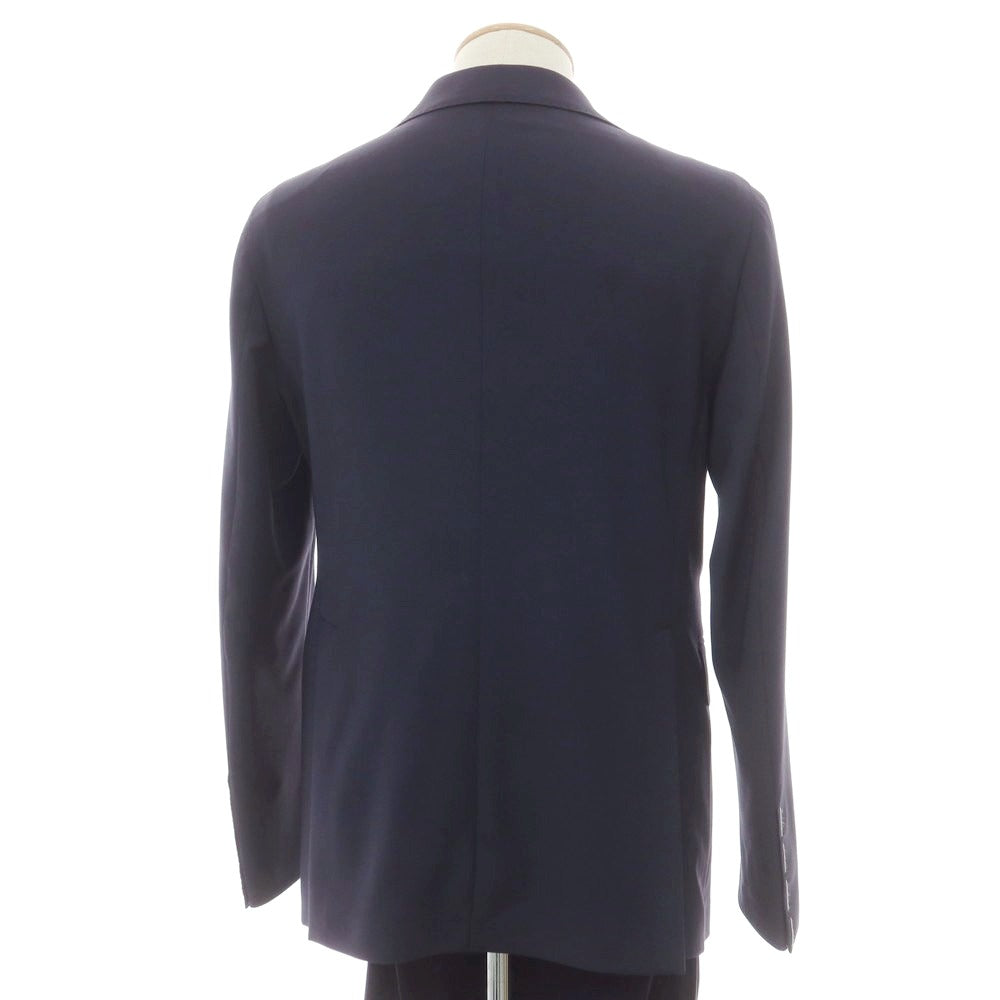 【新品】タリアトーレ TAGLIATORE ストレッチポリエステルウール 2つボタンスーツ ネイビー【 44 】【 状態ランクN 】【 メンズ 】
