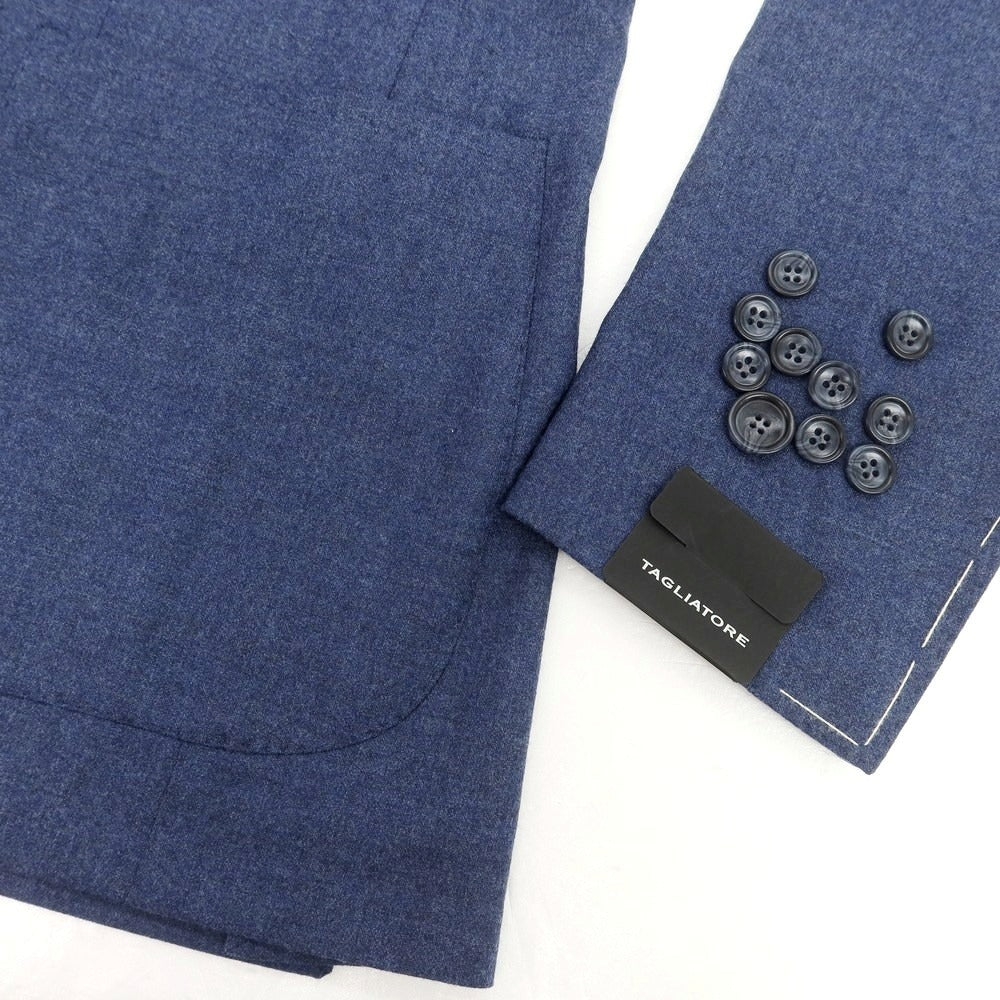 【新品】タリアトーレ TAGLIATORE ストレッチウール 2つボタンスーツ ダークブルー【 46 】【 状態ランクN 】【 メンズ 】