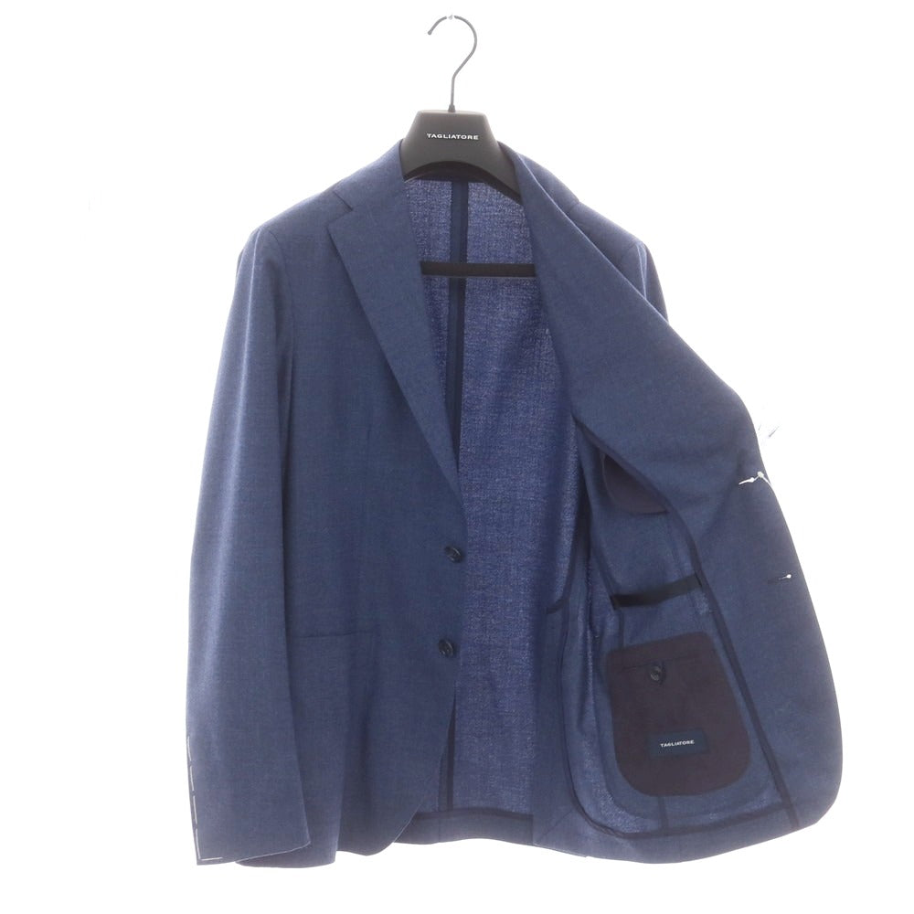 【新品】タリアトーレ TAGLIATORE ストレッチウール 2つボタンスーツ ブルー【 48 】【 状態ランクN 】【 メンズ 】