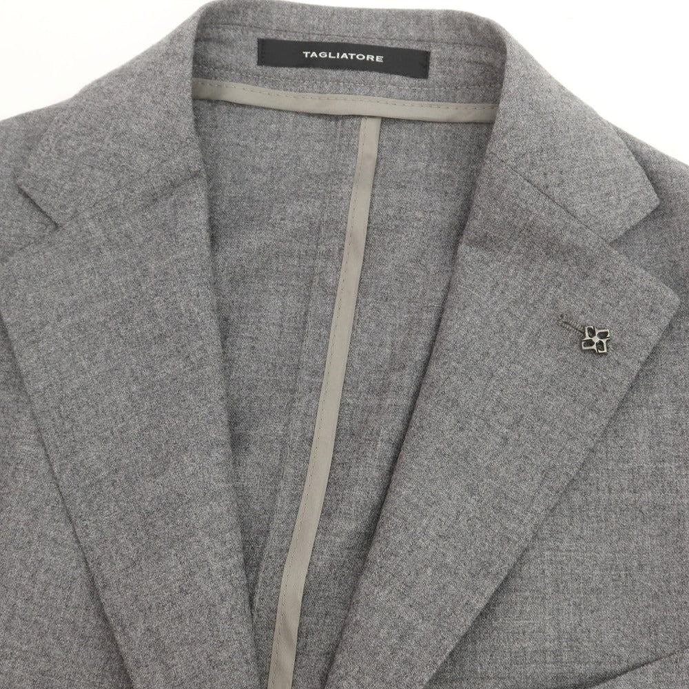 【新品】タリアトーレ TAGLIATORE ストレッチウール 2つボタンスーツ グレー【 48 】【 状態ランクN 】【 メンズ 】