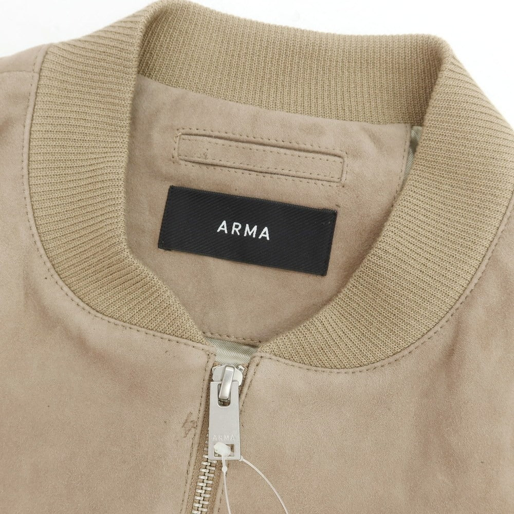 【新品アウトレット】アルマ ARMA DIDIER ゴートスエードレザー ブルゾン グレートープ【 50 】【 状態ランクN- 】【 メンズ 】