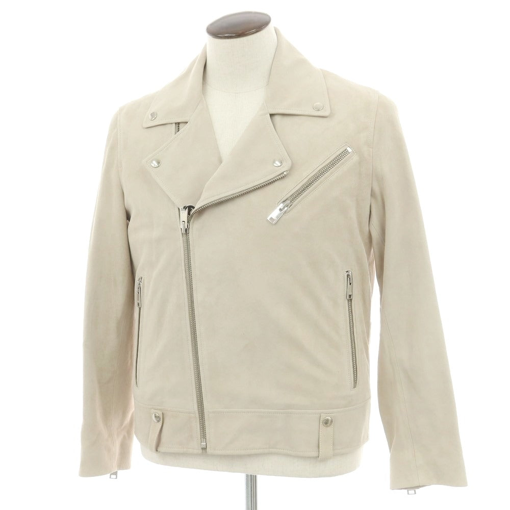 【新品アウトレット】アルマ ARMA PEDRO ゴートスエードレザー ライダースジャケット ベージュ【 50 】【 状態ランクN- 】【 メンズ 】