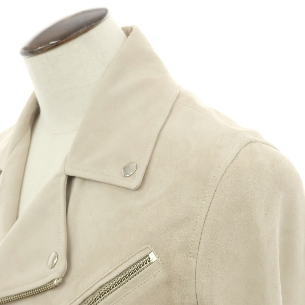 【新品アウトレット】アルマ ARMA PEDRO ゴートスエードレザー ライダースジャケット ベージュ【 50 】【 状態ランクN- 】【 メンズ 】