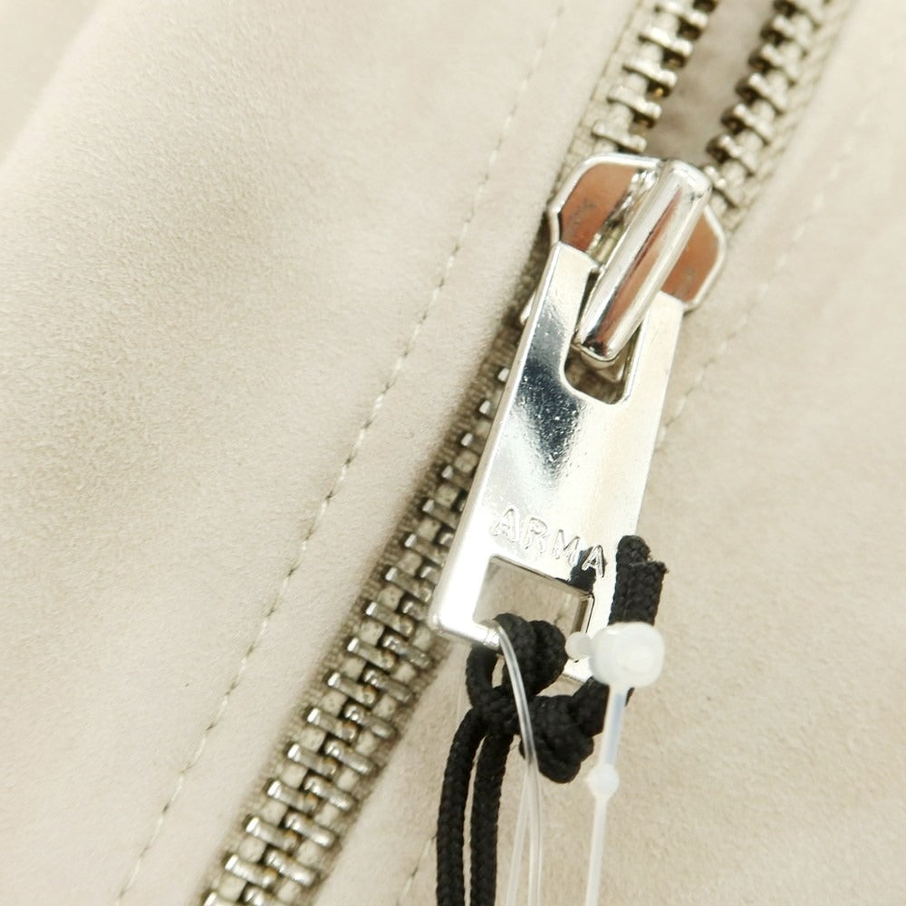 【新品アウトレット】アルマ ARMA PEDRO ゴートスエードレザー ライダースジャケット ベージュ【 50 】【 状態ランクN- 】【 メンズ 】