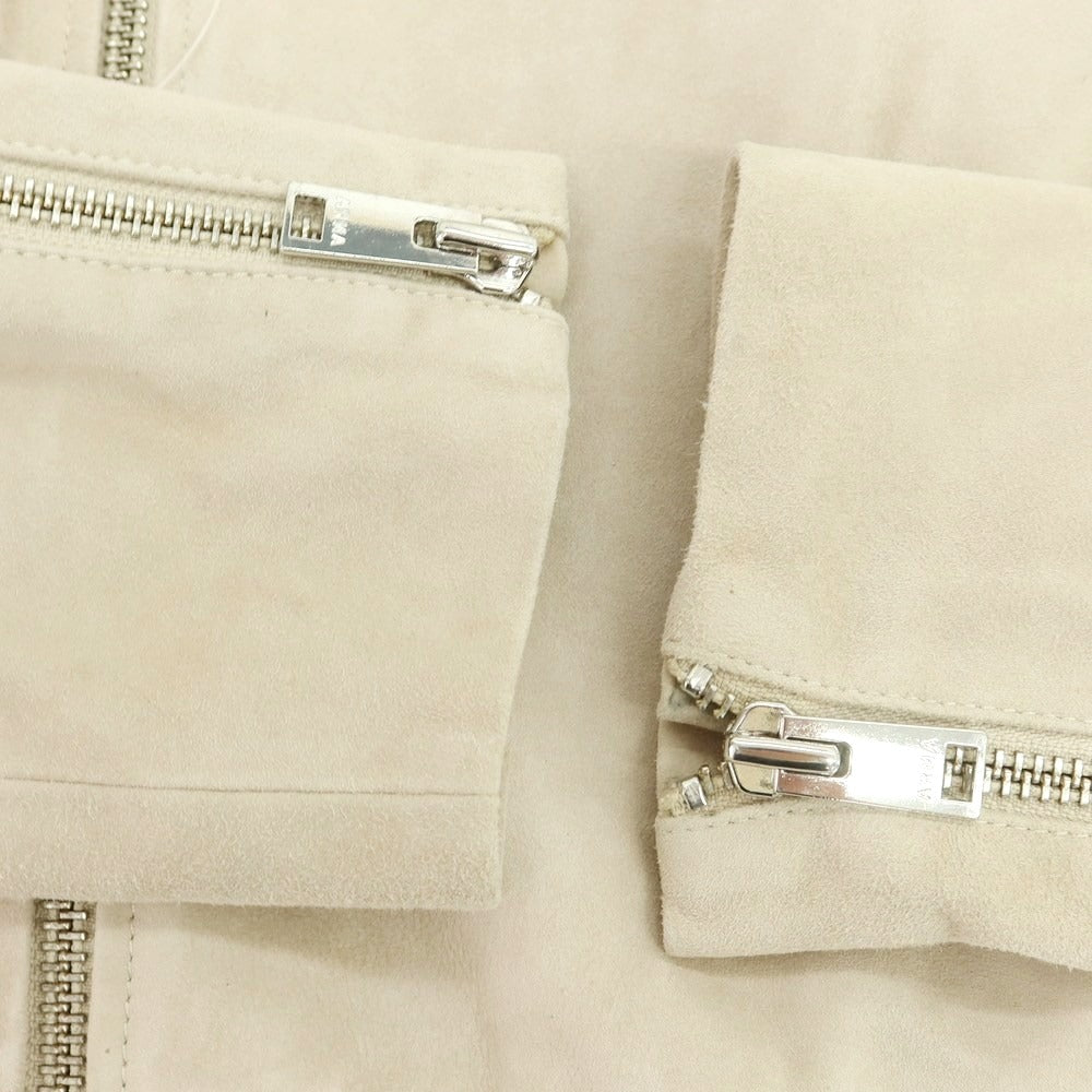 【新品アウトレット】アルマ ARMA PEDRO ゴートスエードレザー ライダースジャケット ベージュ【 50 】【 状態ランクN- 】【 メンズ 】