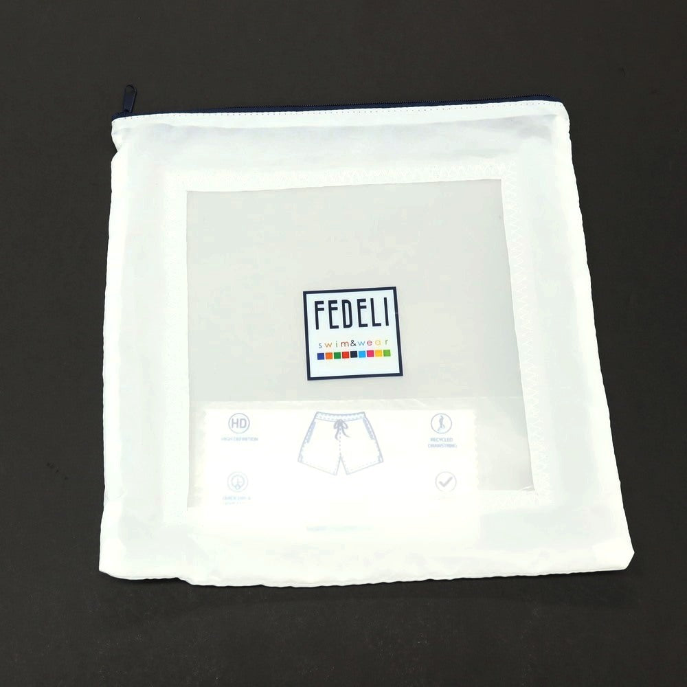 【新品】フェデーリ FEDELI POSITANO AIRSTOP STAMP ポリエステル スイムウェア 水着 クールグレーxホワイト【サイズS】【 状態ランクN 】【 メンズ 】