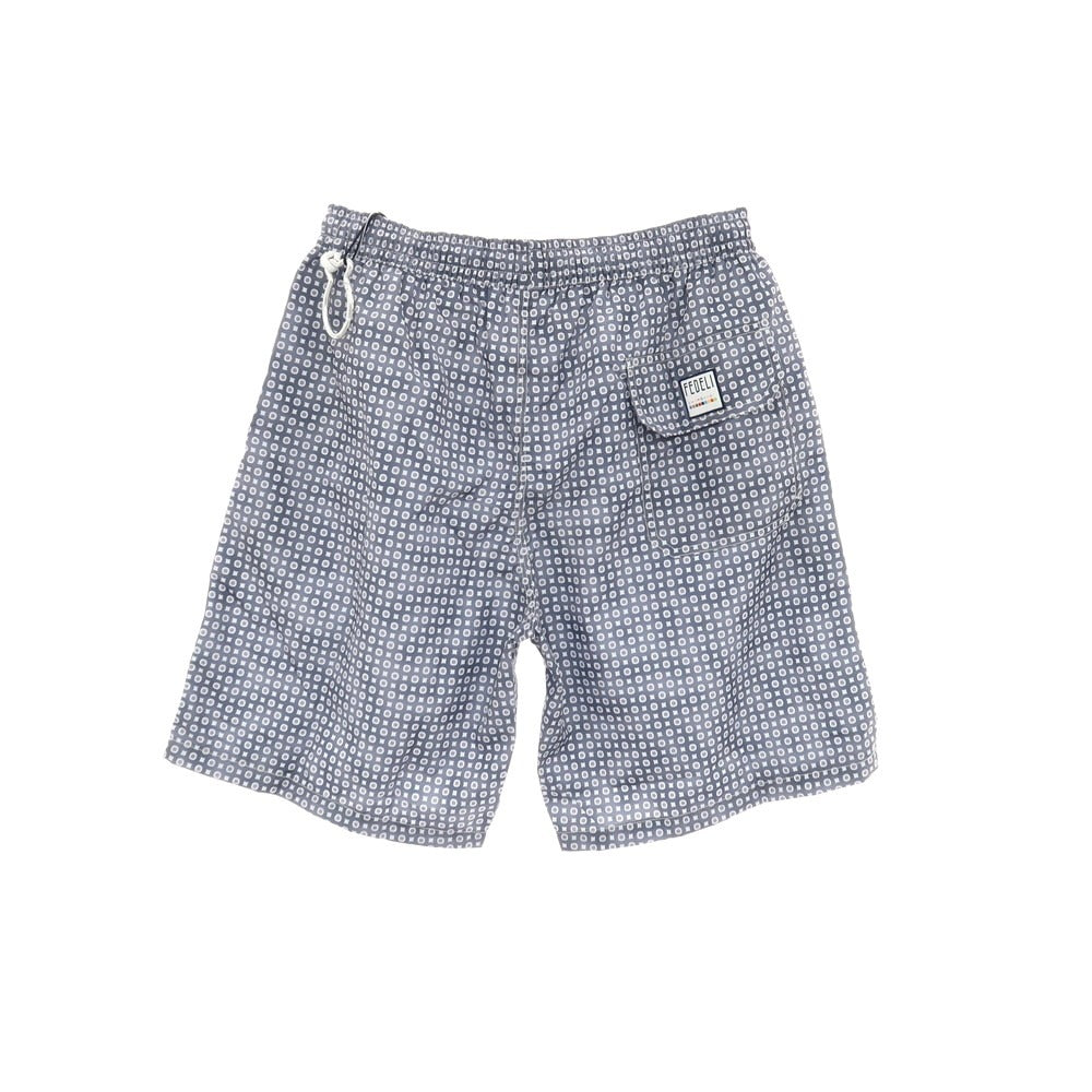 【新品】フェデーリ FEDELI POSITANO AIRSTOP STAMP ポリエステル スイムウェア 水着 ウォームグレーxホワイト【サイズS】【 状態ランクN 】【 メンズ 】