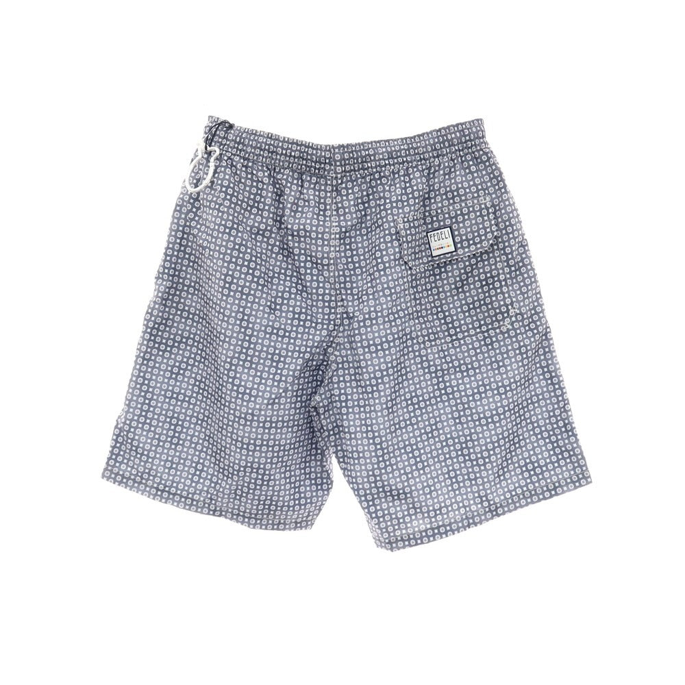 【新品】フェデーリ FEDELI POSITANO AIRSTOP STAMP ポリエステル スイムウェア 水着 ウォームグレーxホワイト【サイズM】【 状態ランクN 】【 メンズ 】