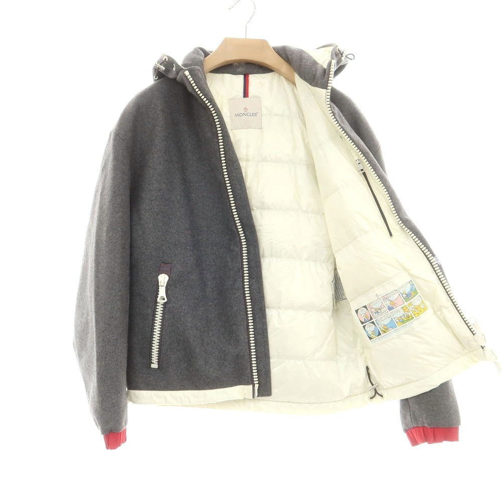 【中古】モンクレール MONCLER ARMENTIERES ウール ダウンジャケット グレー【 1 】【 状態ランクB 】【 メンズ 】