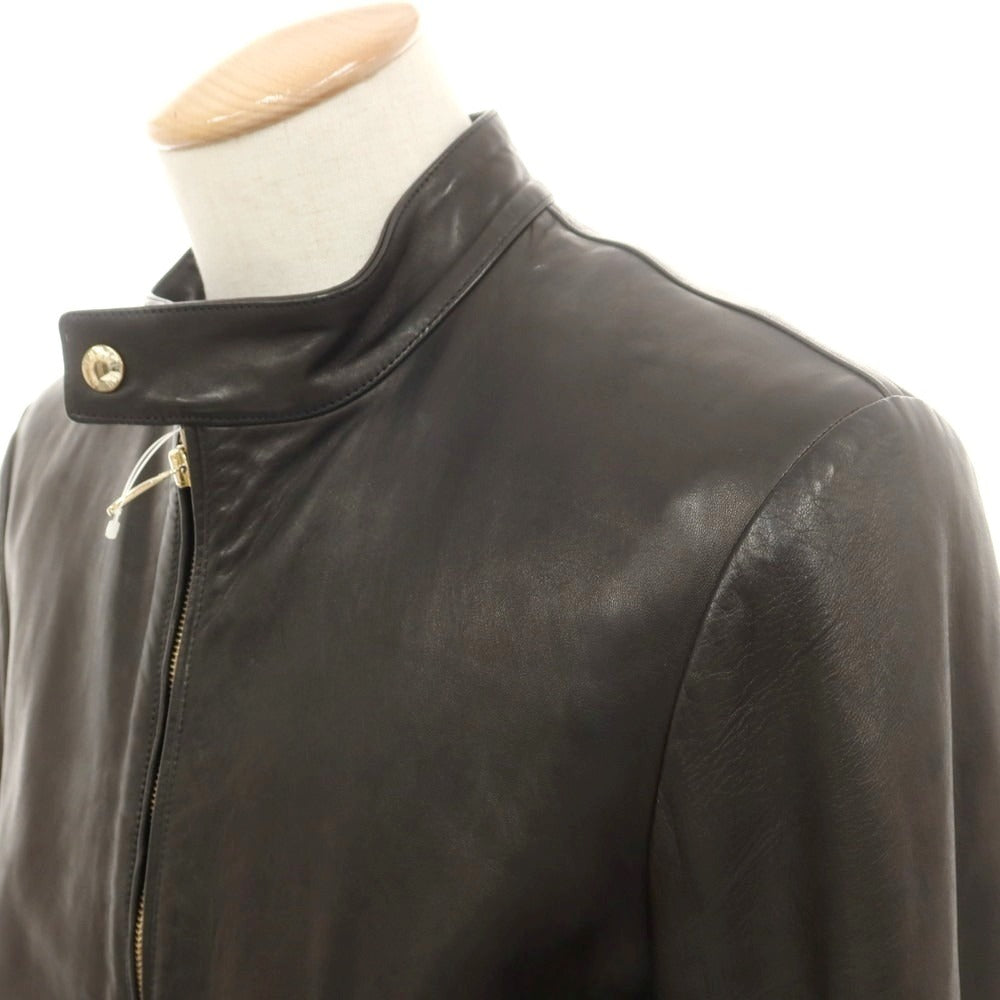 【中古】エンメティ EMMETI ラムレザー 中綿 ライダースジャケット ブラック【 46 】【 状態ランクB 】【 メンズ 】