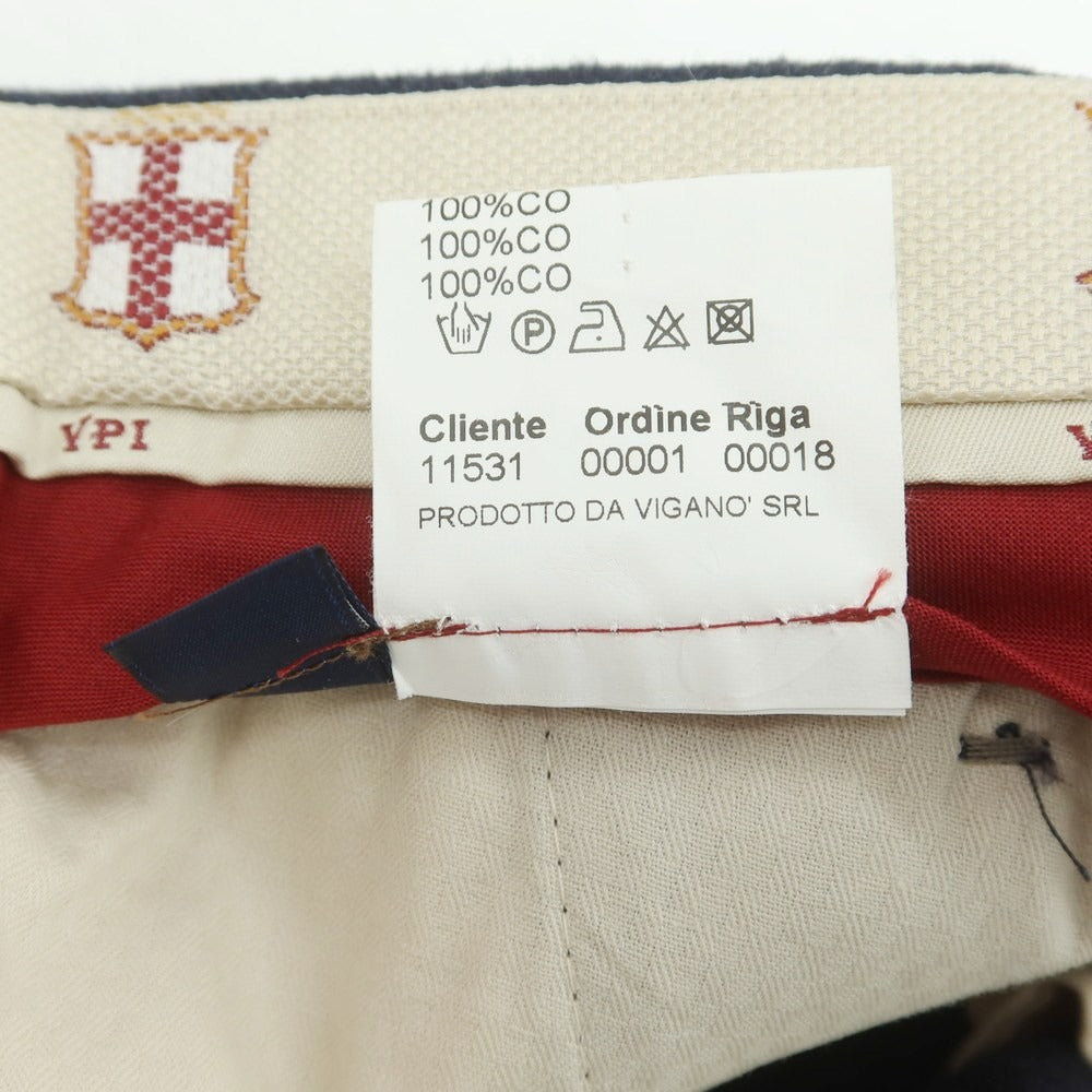 【中古】ヴィガーノ VIGANO コットン カジュアルスラックスパンツ ネイビー【 46 】【 状態ランクB 】【 メンズ 】