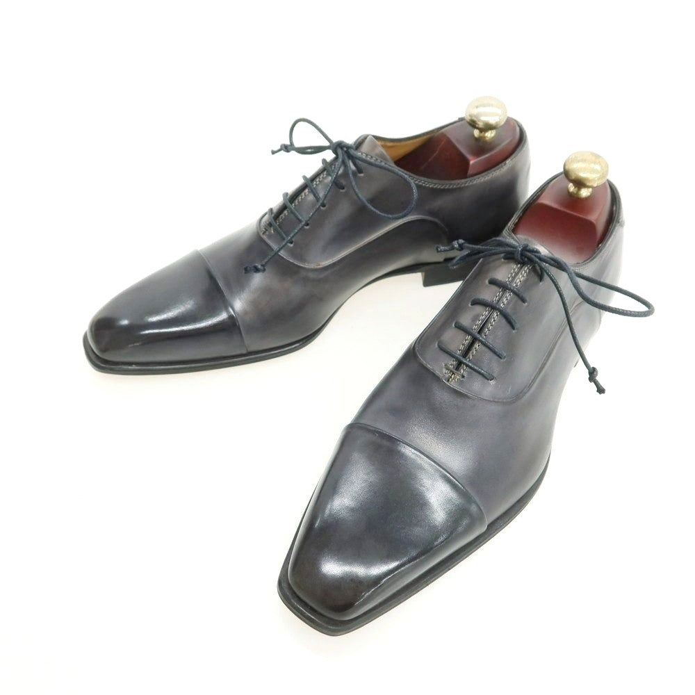 【中古】【未使用】ステファノブランキーニ Stefano Branchini ストレートチップ ドレスシューズ ダークグレー【 6 1/2 】【 状態ランクS 】【 メンズ 】