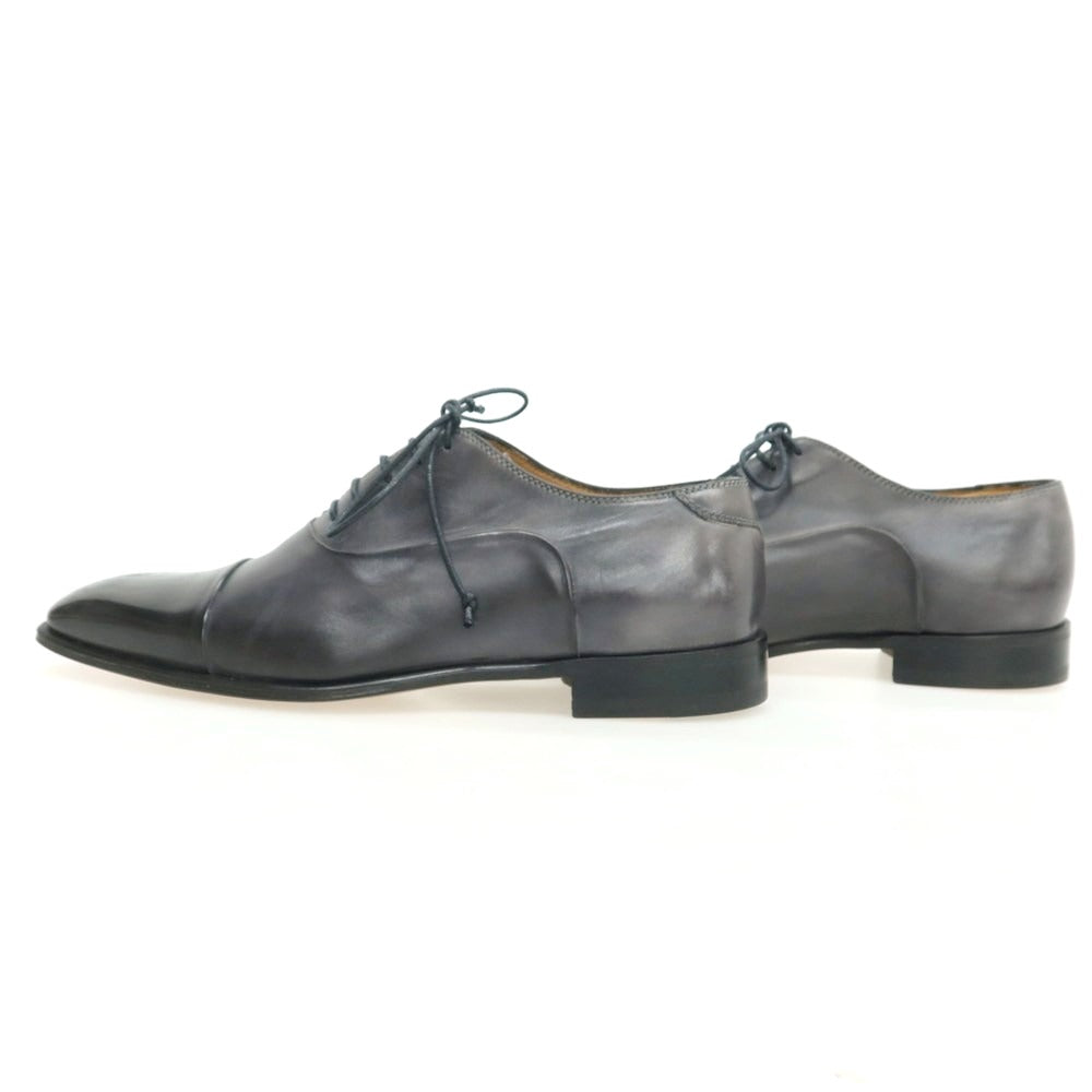 【中古】【未使用】ステファノブランキーニ Stefano Branchini ストレートチップ ドレスシューズ ダークグレー【 6 1/2 】【 状態ランクS 】【 メンズ 】