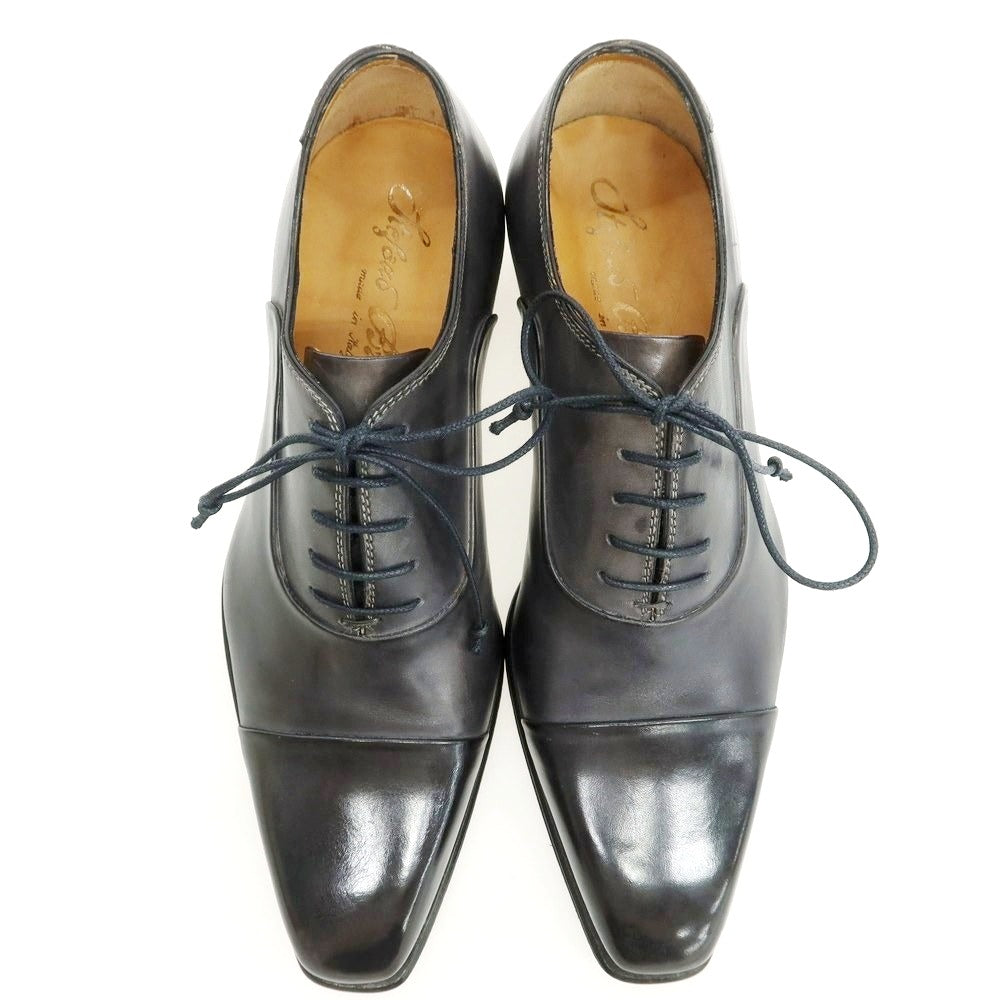 【中古】【未使用】ステファノブランキーニ Stefano Branchini ストレートチップ ドレスシューズ ダークグレー【 6 1/2 】【 状態ランクS 】【 メンズ 】