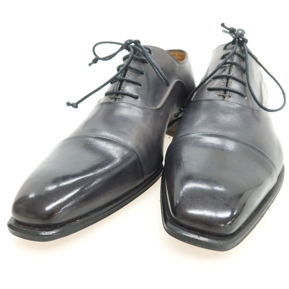 【中古】【未使用】ステファノブランキーニ Stefano Branchini ストレートチップ ドレスシューズ ダークグレー【 6 1/2 】【 状態ランクS 】【 メンズ 】