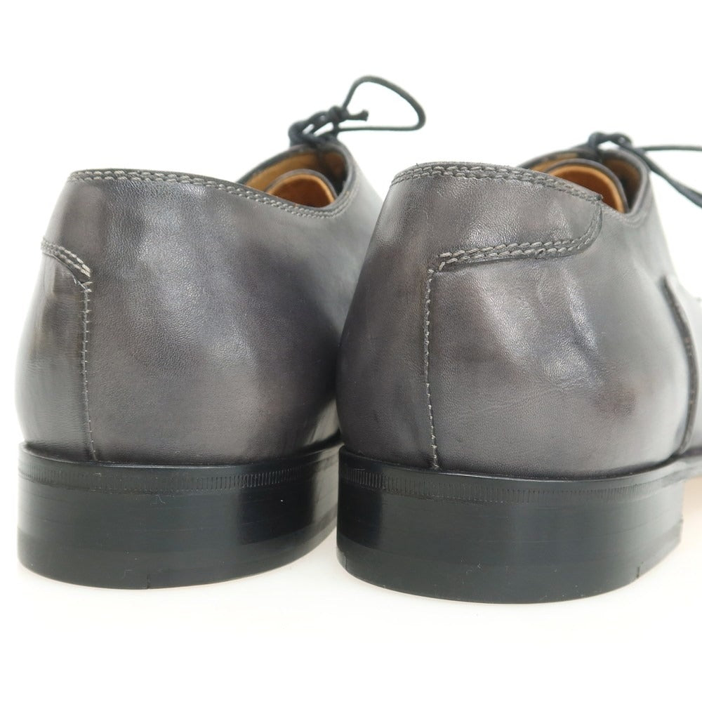 【中古】【未使用】ステファノブランキーニ Stefano Branchini ストレートチップ ドレスシューズ ダークグレー【 6 1/2 】【 状態ランクS 】【 メンズ 】