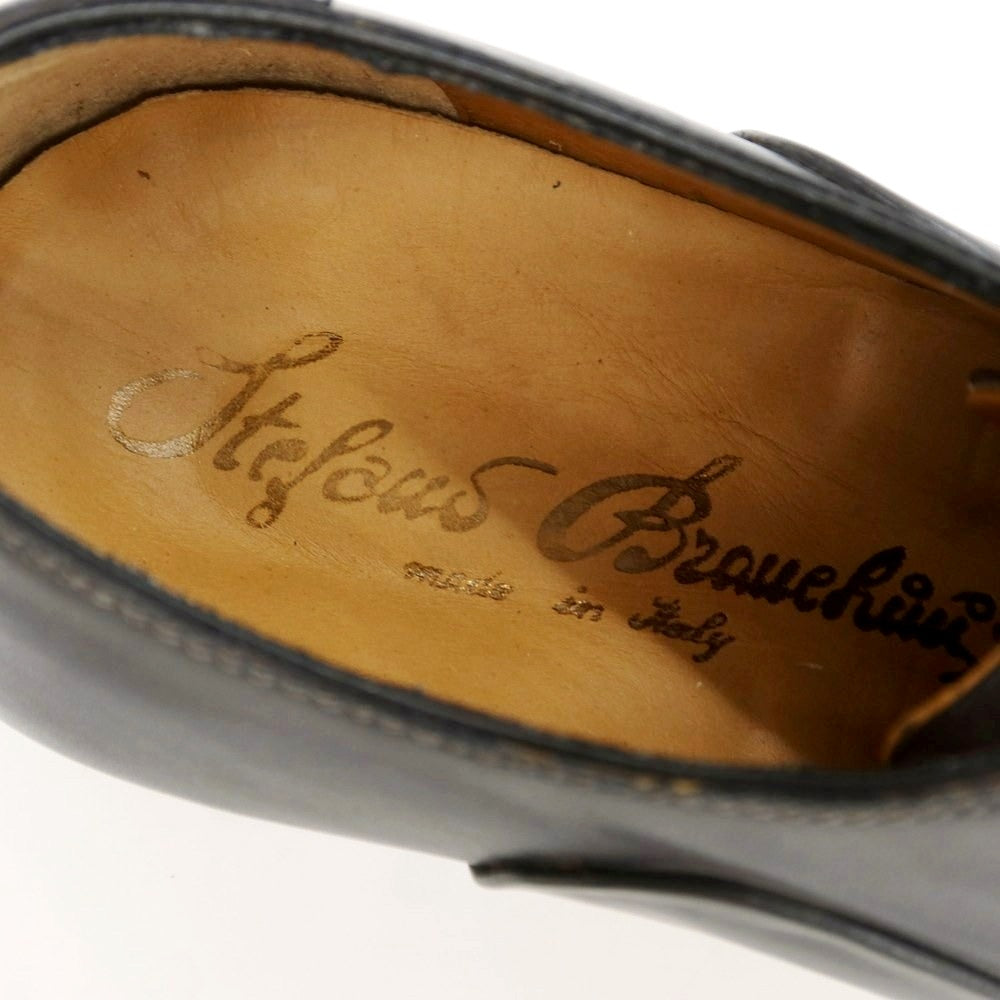 【中古】【未使用】ステファノブランキーニ Stefano Branchini ストレートチップ ドレスシューズ ダークグレー【 6 1/2 】【 状態ランクS 】【 メンズ 】