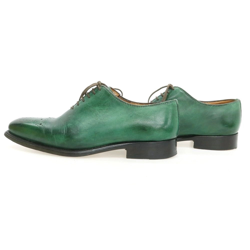 【中古】ステファノブランキーニ Stefano Branchini ホールカット ドレスシューズ グリーン【 6 1/2 】【 状態ランクB 】【 メンズ 】