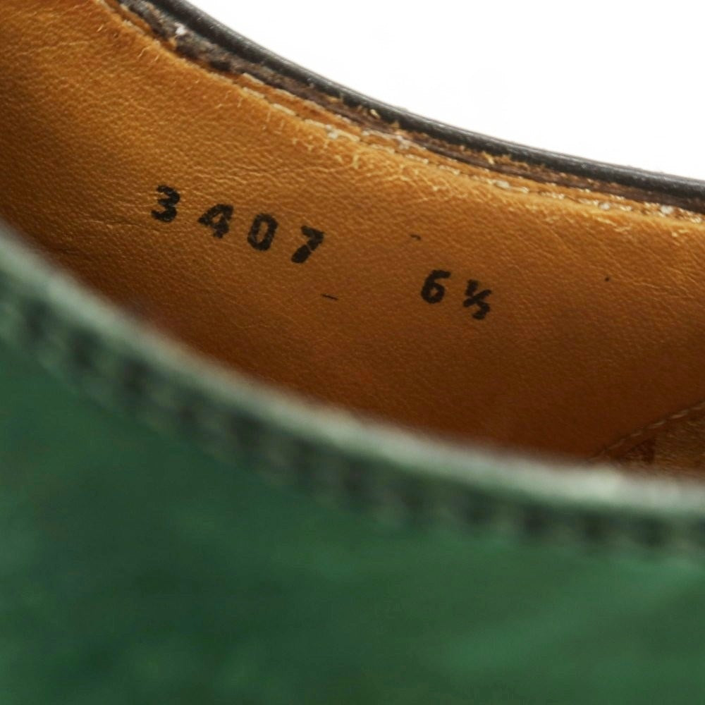 【中古】ステファノブランキーニ Stefano Branchini ホールカット ドレスシューズ グリーン【 6 1/2 】【 状態ランクB 】【 メンズ 】