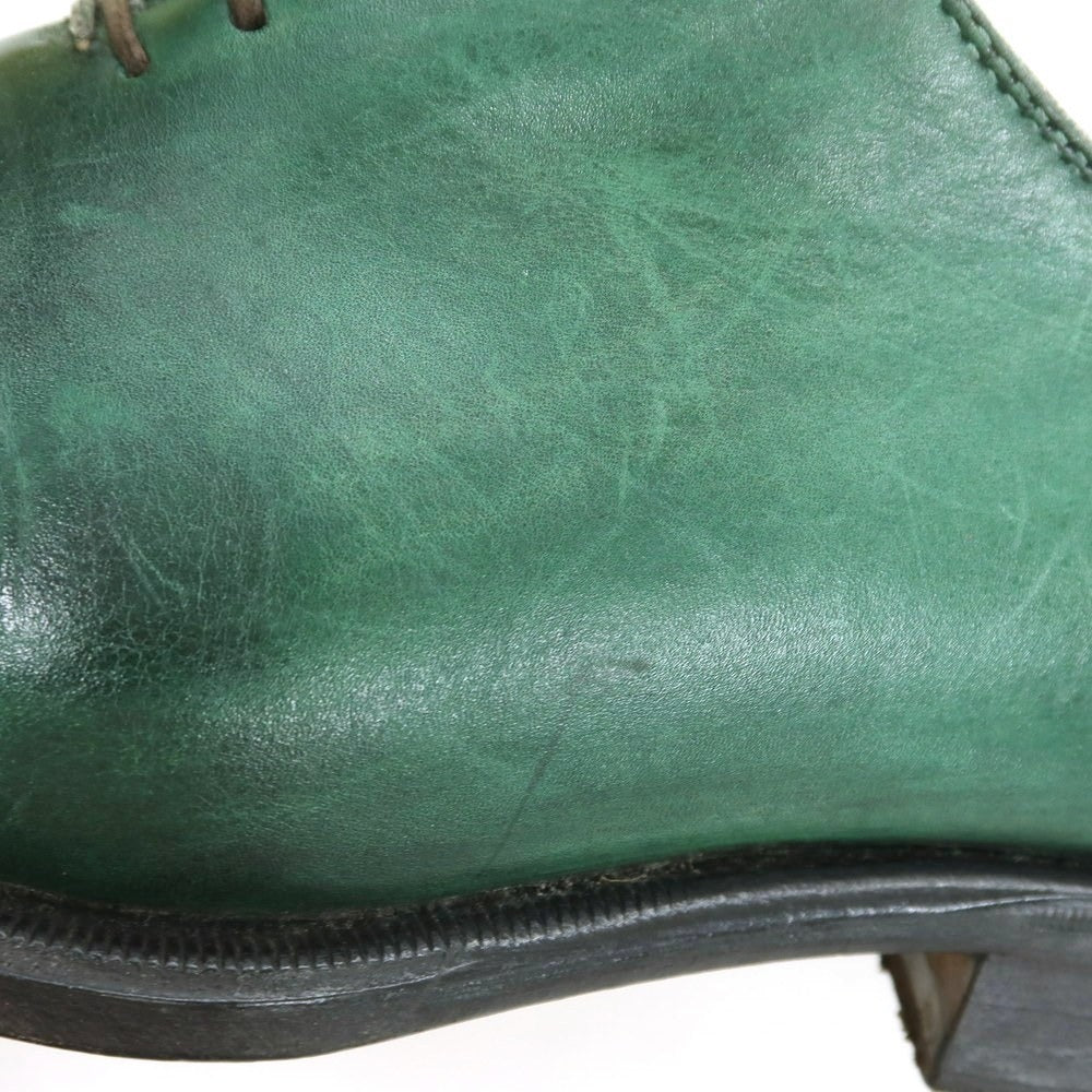 【中古】ステファノブランキーニ Stefano Branchini ホールカット ドレスシューズ グリーン【 6 1/2 】【 状態ランクB 】【 メンズ 】