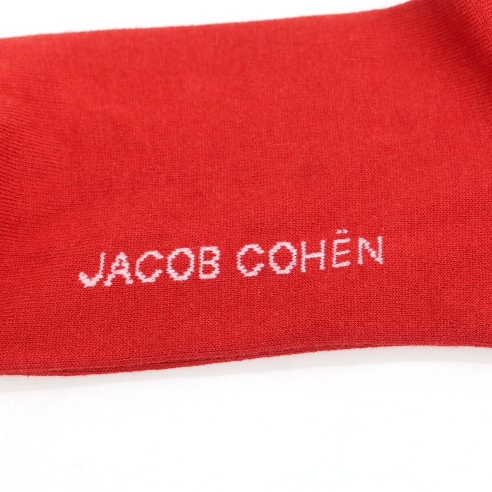 【新品】ヤコブコーエン JACOB COHEN コットンカシミヤシルク ソックス レッド【 UN 】【 状態ランクN 】【 メンズ 】