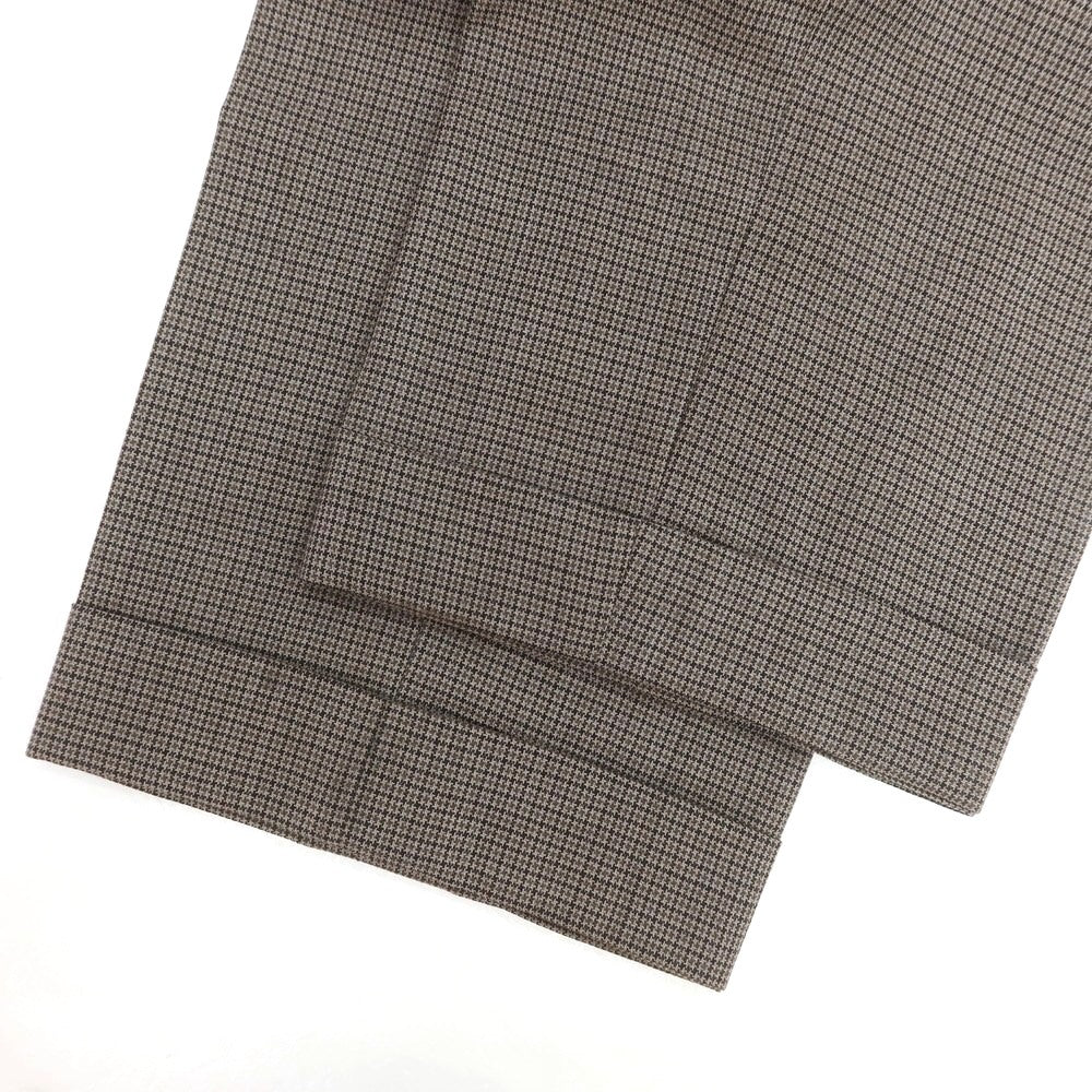 【中古】リングヂャケット RING JACKET ウール チェック ドレススラックスパンツ アッシュブラウンxグレー【 48 】【 状態ランクC 】【 メンズ 】