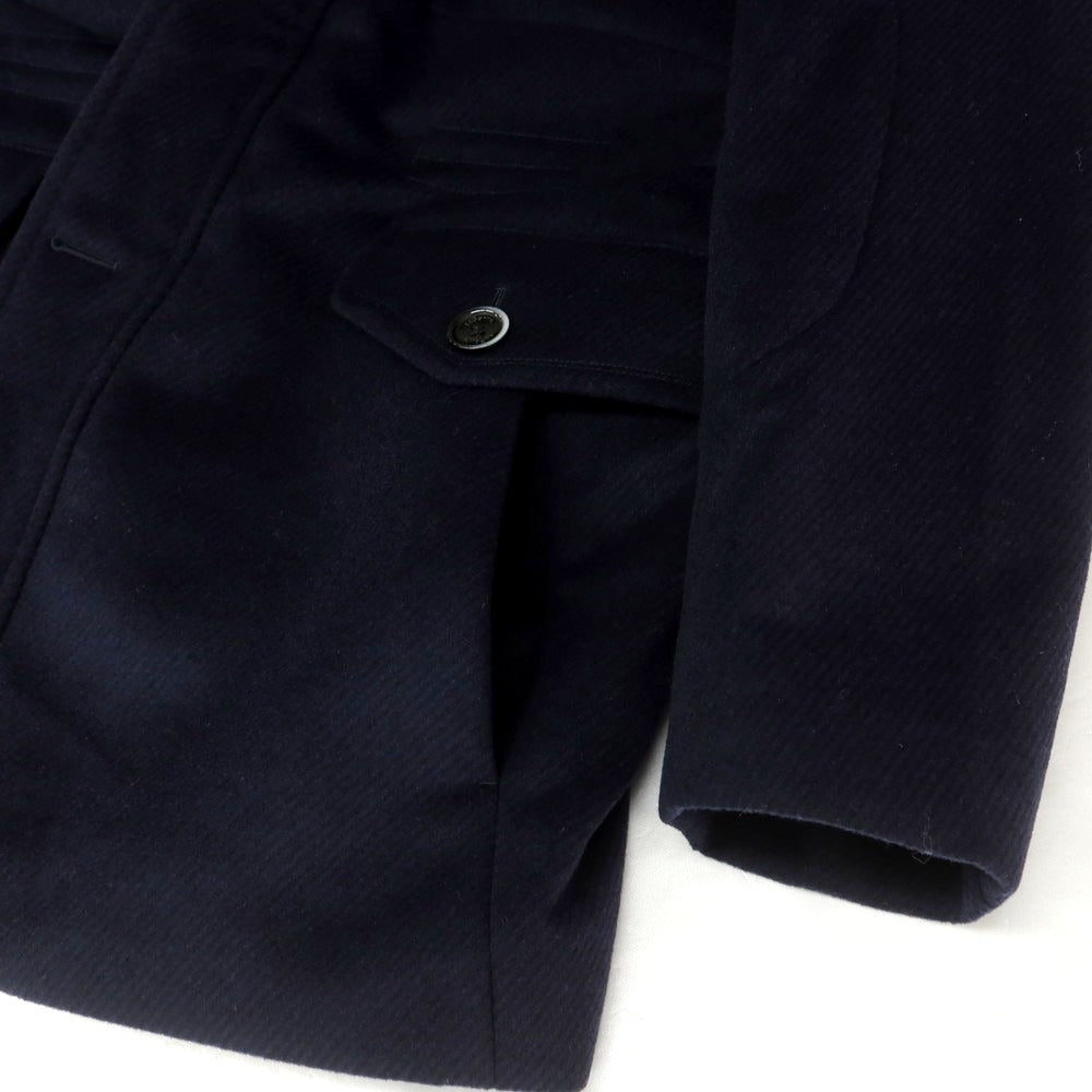 【中古】【未使用】アレグリ Allegri ウール フーデッドコート ネイビー【 46 】【 状態ランクS 】【 メンズ 】