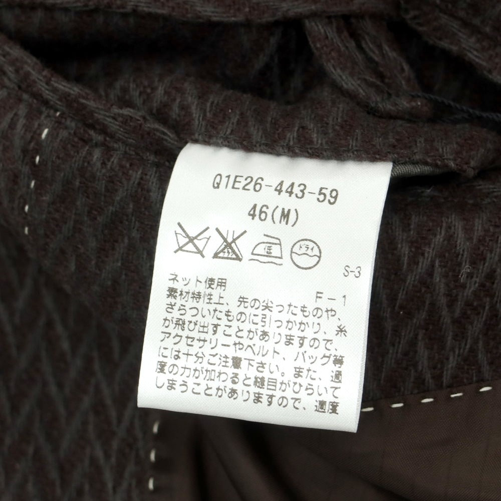 【中古】【未使用】アレグリ Allegri ウールナイロン カジュアルジャケット ブラウンxカーキグレー【 46 】【 状態ランクS 】【 メンズ 】