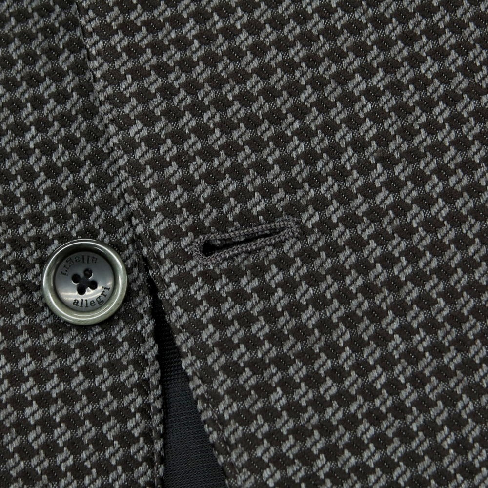 【中古】【未使用】アレグリ Allegri ポリエステル カジュアルジャケット グレーxブラック【 46 】【 状態ランクS 】【 メンズ 】