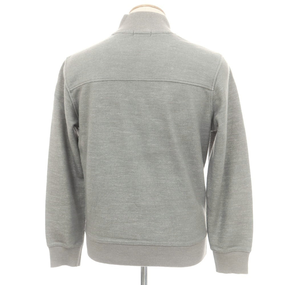 【中古】アレグリ Allegri ウールポリエステル ハーフスナップボタン スタンドカラー プルオーバーニット グレー【 46 】【 状態ランクC 】【 メンズ 】