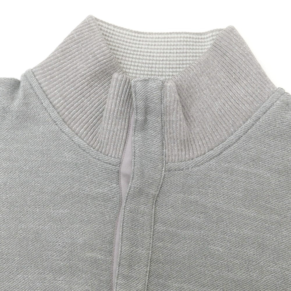 【中古】アレグリ Allegri ウールポリエステル ハーフスナップボタン スタンドカラー プルオーバーニット グレー【 46 】【 状態ランクC 】【 メンズ 】