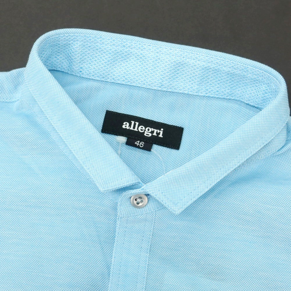 【中古】アレグリ Allegri コットン 半袖ポロシャツ ライトブルー【 46 】【 状態ランクA 】【 メンズ 】