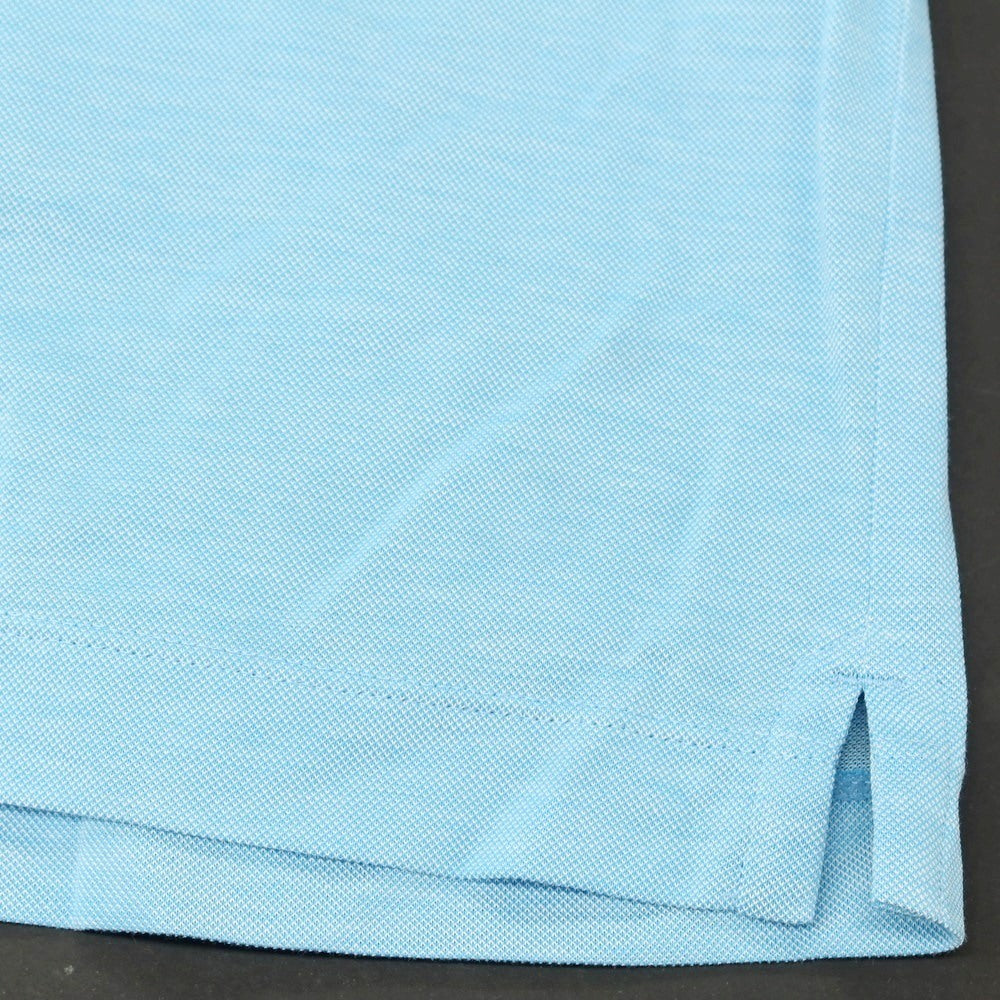 【中古】アレグリ Allegri コットン 半袖ポロシャツ ライトブルー【 46 】【 状態ランクA 】【 メンズ 】