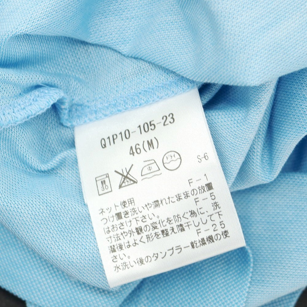 【中古】アレグリ Allegri コットン 半袖ポロシャツ ライトブルー【 46 】【 状態ランクA 】【 メンズ 】