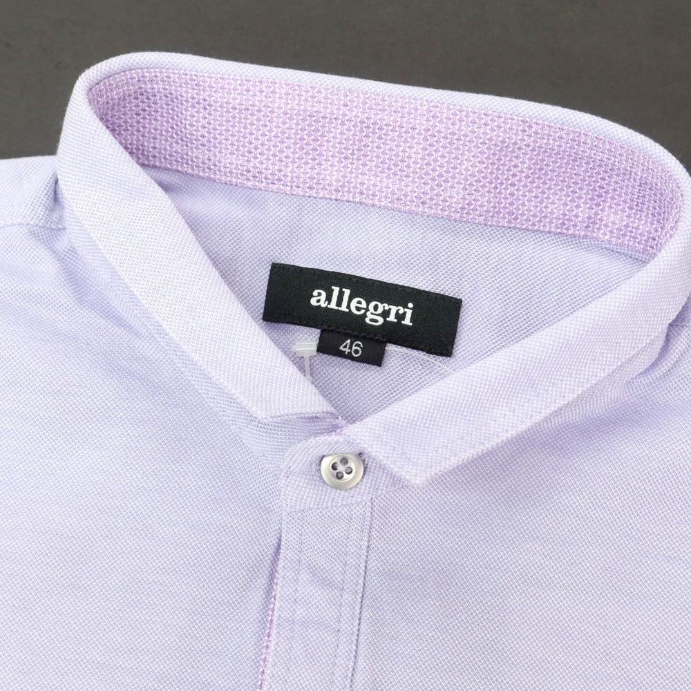 【中古】アレグリ Allegri コットン 半袖ポロシャツ ラベンダー【 46 】【 状態ランクB 】【 メンズ 】