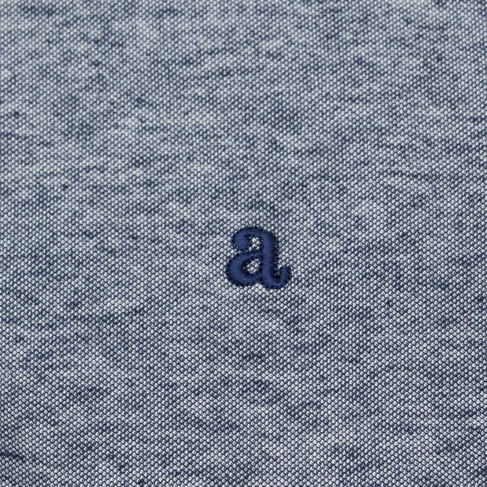【中古】アレグリ Allegri ポリエステルコットンリネン 半袖ポロシャツ ネイビー【 46 】【 状態ランクB 】【 メンズ 】
