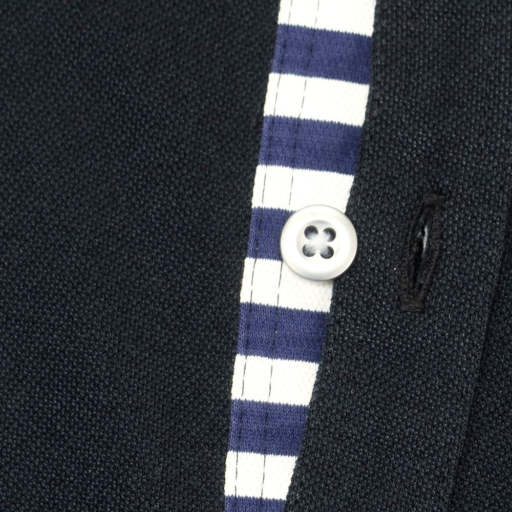 【中古】アレグリ Allegri コットンポリエステル 半袖ポロシャツ ブラックネイビー【 46 】【 状態ランクB 】【 メンズ 】