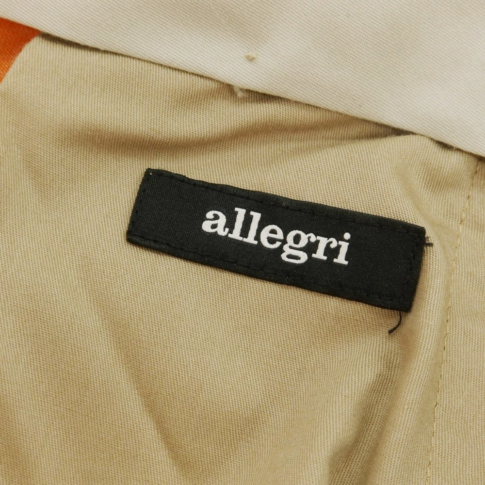 【中古】アレグリ Allegri コットンポリエステル カジュアルスラックスパンツ ベージュxオレンジ【 46 】【 状態ランクB 】【 メンズ 】
