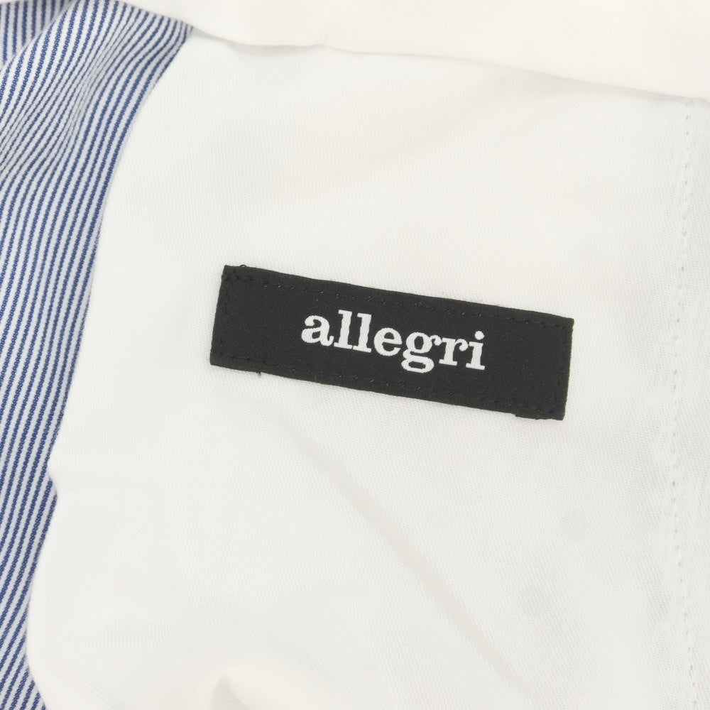 【中古】アレグリ Allegri ストレッチ コットン ストライプ カジュアルスラックスパンツ ブルーxホワイト【 76 】【 状態ランクB 】【 メンズ 】