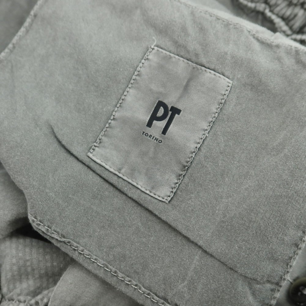 【中古】ピーティートリノ PT TORINO ストレッチ コットンリヨセル 中太畝 イージーコーデュロイパンツ グレー【 50 】【 状態ランクC 】【 メンズ 】