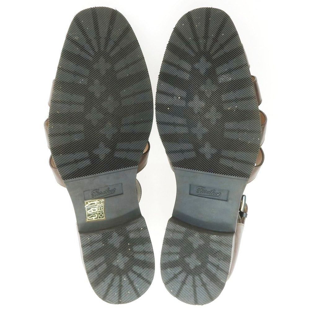 【中古】パラブーツ Paraboot FERRET レザー グルカサンダル ダークブラウン【 9 】【 状態ランクA 】【 メンズ 】