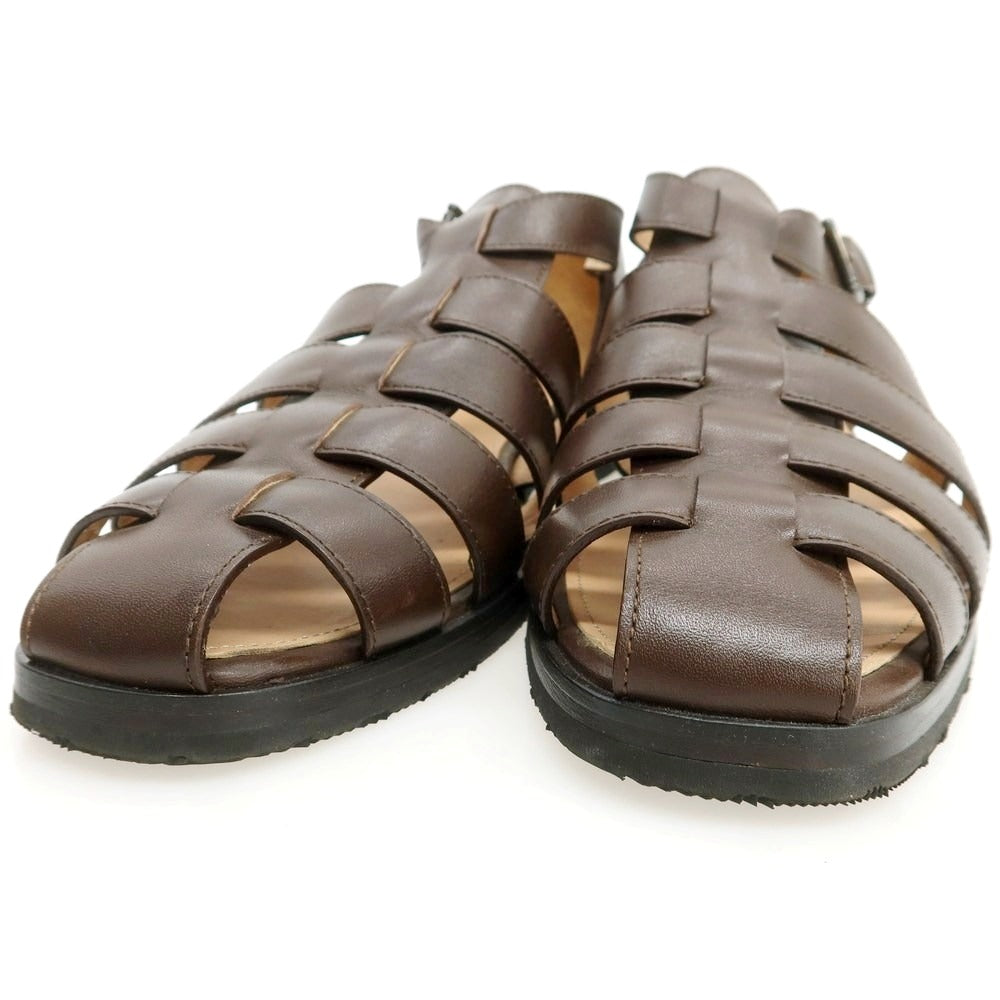 【中古】パラブーツ Paraboot FERRET レザー グルカサンダル ダークブラウン【 9 】【 状態ランクA 】【 メンズ 】