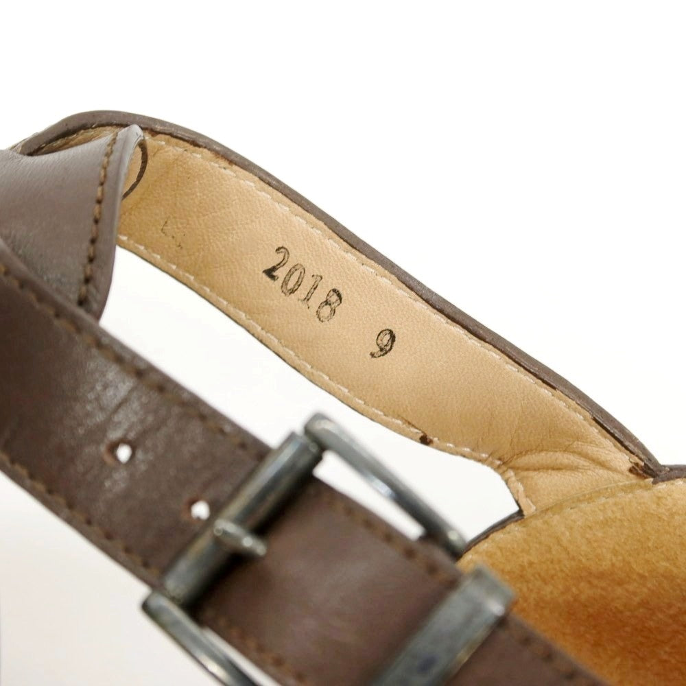【中古】パラブーツ Paraboot FERRET レザー グルカサンダル ダークブラウン【 9 】【 状態ランクA 】【 メンズ 】