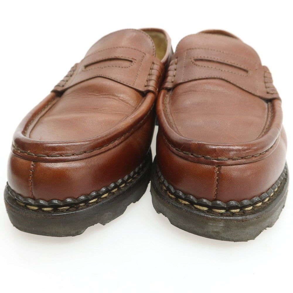 【中古】パラブーツ Paraboot REIMS コインローファー ブラウン【 8.5 】【 状態ランクB 】【 メンズ 】