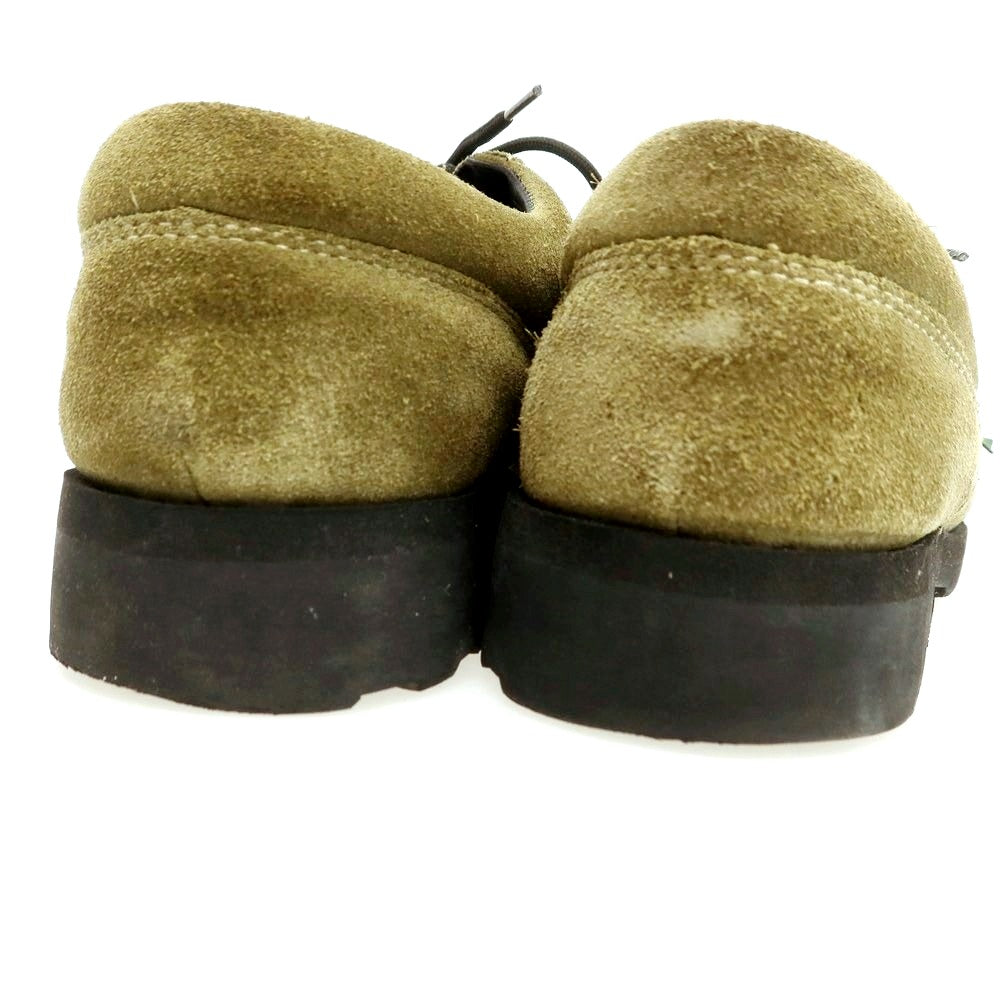 【中古】パラブーツ Paraboot THIERS スエード モカシンシューズ オリーブ系【 9 】【 状態ランクB 】【 メンズ 】