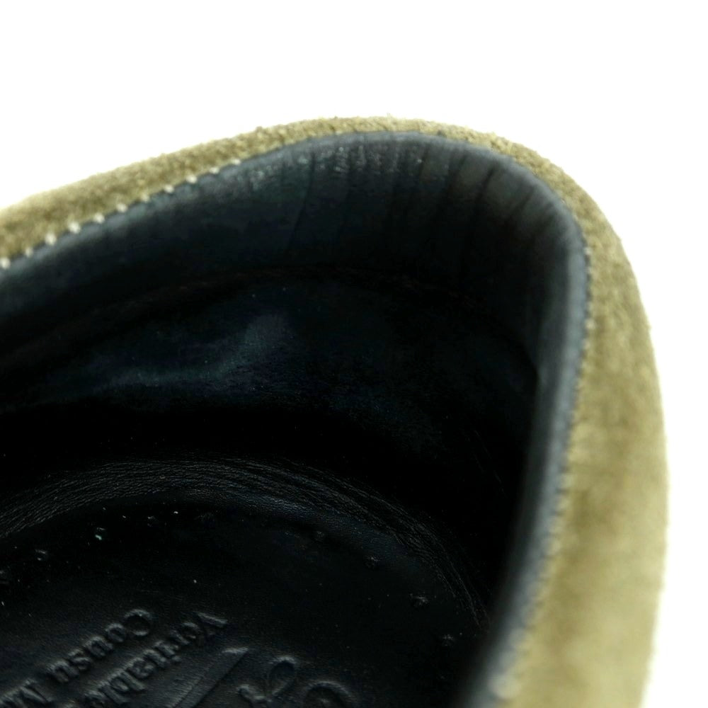 【中古】パラブーツ Paraboot THIERS スエード モカシンシューズ オリーブ系【 9 】【 状態ランクB 】【 メンズ 】